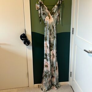 REFORMATION - Silk Floral Dress